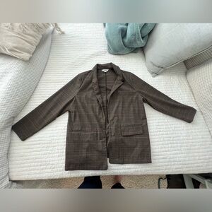 Old Navy Brown Plaid Blazer